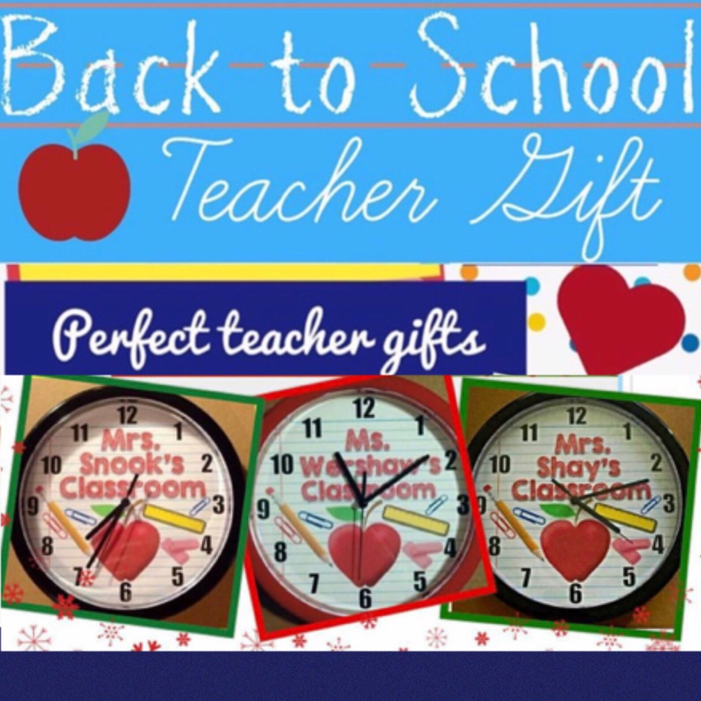 TEACHER WALL CLOCK